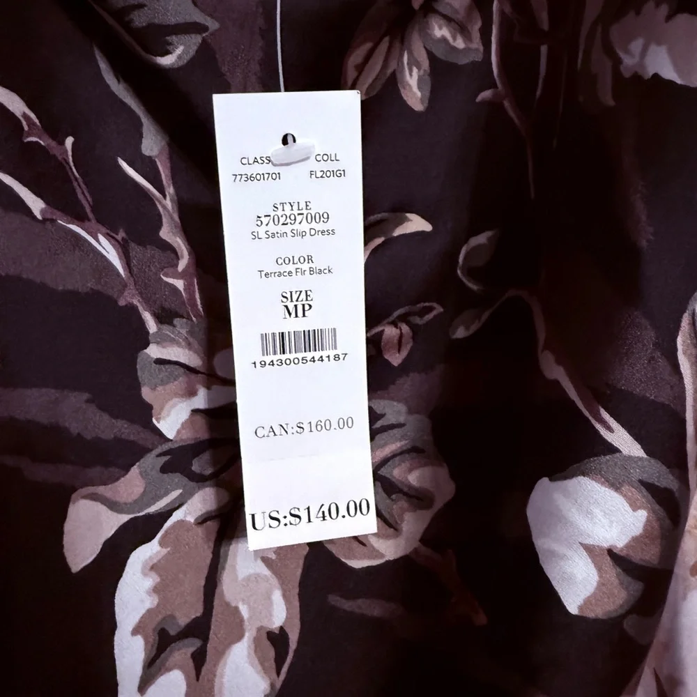 Floral Slip Dress with Lace Trim - Picture 4 of 4